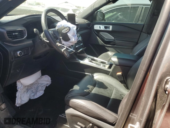 2023 Ford Explorer Platinum with VIN 1FM5K8HC3PGA15926, listed as a Copart auction lot 56700035 with 17,516 mi miles and Salvage title. Bid and sale history available at DreamBid. Image 7.