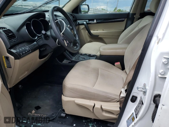 2013 Kia Sorento LX with VIN 5XYKTCA65DG344637, listed as a Copart auction lot 58009115 with 168,314 mi miles and Salvage title. Bid and sale history available at DreamBid. Image 7.