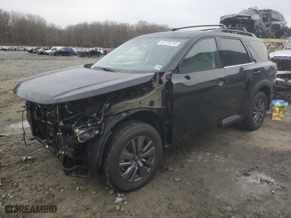 2024 Nissan Pathfinder SV with VIN 5N1DR3BD8RC260405, listed as a Copart auction lot 87726745 with 0 mi miles and Salvage Title. Bid and sale history available at carsss.com. Image 1.