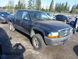 2004 Dodge Dakota Sport with VIN 1D7HG38K04S709680, listed as a IAAI auction lot 41993412 with 123,439 mi miles. Bid and sale history available at carsss.com. Image 1.
