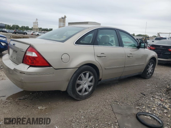 2005 Ford Five Hundred Limited with VIN 1FAFP28135G186278, listed as a Copart auction lot 72727444 with 0 mi miles and Salvage Title. Bid and sale history available at carsss.com. Image 3.