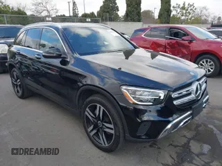 2020 Mercedes-Benz GLC with VIN WDC0G8DB9LF731589, listed as a IAAI auction lot 41494446 with 34,227 mi miles. Bid and sale history available at carsss.com. Image 1.