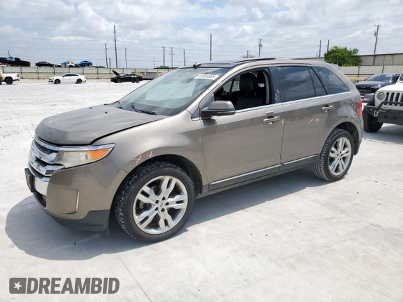 2013 Ford Edge Limited with VIN 2FMDK3KC0DBB57967, listed as a Copart auction lot 61081555 with 228,420 mi miles and Salvage title. Bid and sale history available at DreamBid. Image 1.