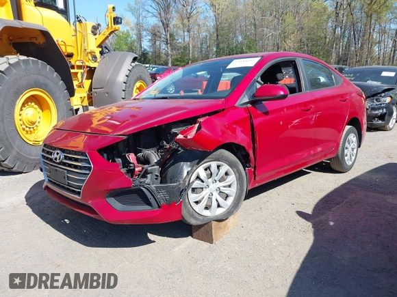 2019 Hyundai Accent SE with VIN 3KPC24A31KE077073, listed as a IAAI auction lot 42048683 with 107,428 mi miles. Bid and sale history available at carsss.com. Image 18.