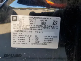 2015 Chevrolet Equinox LT with VIN 2GNFLGEK9F6358600, listed as a Copart auction lot 81581444 with 129,219 mi miles and Salvage Title. Bid and sale history available at carsss.com. Image 14.