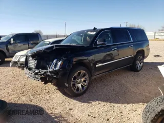 2018 Cadillac Escalade ESV Premium Luxury z VIN 1GYS4JKJ2JR221342, wystawiony jako Copart lot #87886025 z przebiegiem 132 029 mil mil oraz Szkoda całkowita • Salvage title. Historia ofert i sprzedaży dostępna na DreamBid. Obrazek 1.