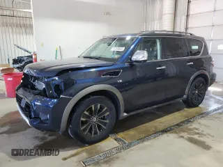 2017 Nissan Armada Platinum with VIN JN8AY2NE6H9706222, listed as a Copart auction lot 51209665 with 66,856 mi miles and Salvage Title. Bid and sale history available at carsss.com. Image 1.