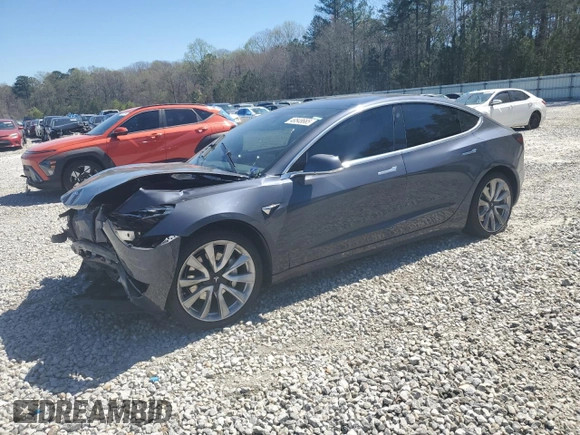2020 Tesla Model 3 Long Range with VIN 5YJ3E1EBXLF807033, listed as a Copart auction lot 49548665 with 32,031 mi miles and Salvage Title. Bid and sale history available at carsss.com. Image 1.
