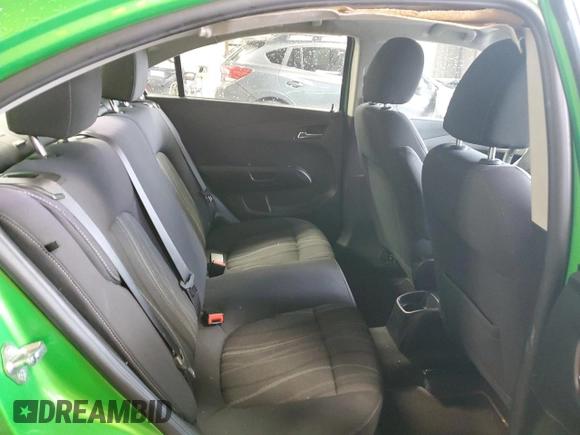 2015 Chevrolet Sonic LT with VIN 1G1JC5SHXF4147674, listed as a Copart auction lot 61539955 with 93,569 mi miles and Clean title. Bid and sale history available at DreamBid. Image 10.
