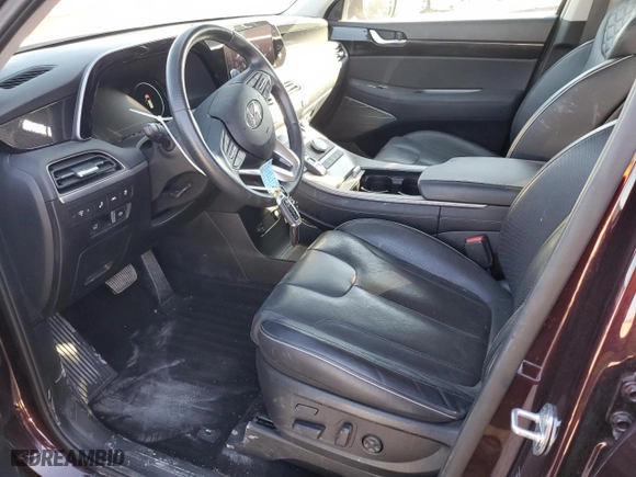 2022 Hyundai Palisade Ultimate Calligraphy with VIN KM8R5DHE6NU337249, listed as a Copart auction lot 42489045 with 21,320 mi miles and Salvage Title. Bid and sale history available at carsss.com. Image 7.