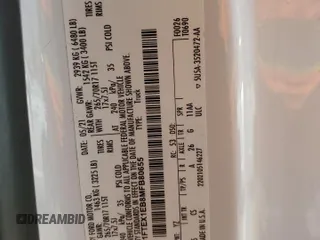 2021 Ford F-150 XL с VIN 1FTEX1EB8MFB80655, выставлен на аукционе Copart как лот 53127405 с пробегом 100 100 миль миль и Списание • Salvage title. История ставок и продаж доступна на DreamBid. Изображение 12.