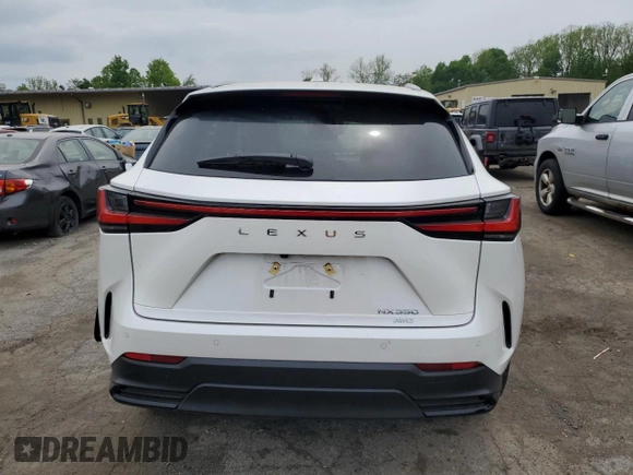 2025 Lexus NX 350 with VIN 2T2AGCEZ5SC065634, listed as a Copart auction lot 56819705 with 7,403 mi miles and Salvage title. Bid and sale history available at DreamBid. Image 6.