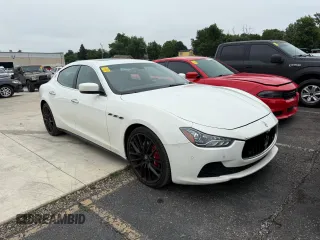 2015 Maserati Ghibli S Q4 z VIN ZAM57RTA6F1137226, wystawiony jako Copart lot #59910765 z przebiegiem 96 212 mil mil oraz Tytuł czysty. Historia ofert i sprzedaży dostępna na DreamBid. Obrazek 1.