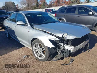 2012 Audi A6 3.0T Prestige with VIN WAUHGAFCXCN136954, listed as a IAAI auction lot 41204962 with 144,261 mi miles. Bid and sale history available at carsss.com. Image 1.