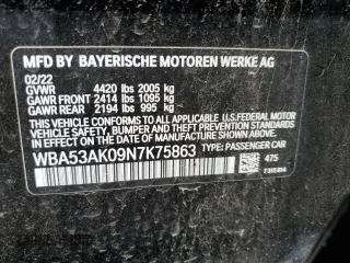 2022 BMW 2 Series 228i z VIN WBA53AK09N7K75863, wystawiony jako Copart lot #70836024 z przebiegiem 34 707 mil mil oraz Szkoda całkowita • Salvage title. Historia ofert i sprzedaży dostępna na DreamBid. Obrazek 12.