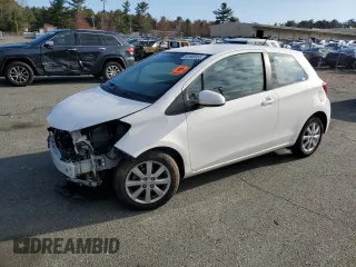 2015 Toyota Yaris L with VIN VNKJTUD3XFA016045, listed as a Copart auction lot 52599155 with 0 mi miles and Salvage Title. Bid and sale history available at carsss.com. Image 1.