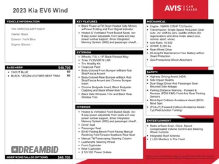 2023 Kia EV6 Wind with VIN KNDC34LA2P5128611, listed as a Copart auction lot 73952204 with 24,984 mi miles and Non Repairable. Bid and sale history available at carsss.com. Image 13.