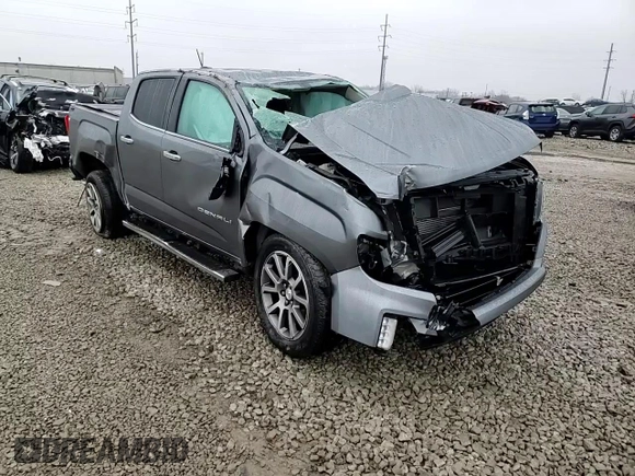 2022 GMC Canyon 4WD Denali with VIN 1GTG6EEN9N1214906, listed as a Copart auction lot 45132265 with 0 mi miles and Salvage Title. Bid and sale history available at carsss.com. Image 10.