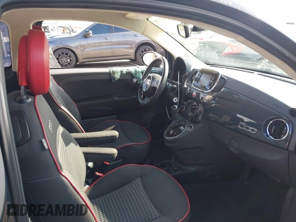 2017 FIAT 500 Pop with VIN 3C3CFFKR3HT700124, listed as a IAAI auction lot 42637085 with 67,628 mi miles and . Bid and sale history available at DreamBid. Image 5.