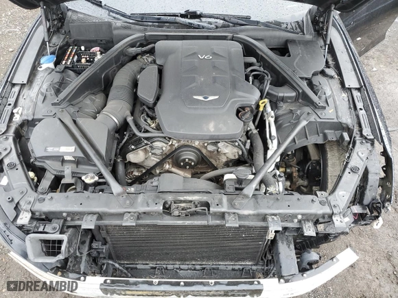 2018 Genesis G80 3.8L with VIN KMHGN4JE0JU232444, listed as a Copart auction lot 46683905 with 194,587 mi miles and Salvage Title. Bid and sale history available at carsss.com. Image 11.