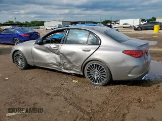 2024 Mercedes-Benz C 300 with VIN W1KAF4GB8RR164869, listed as a Copart auction lot 55631285 with 10,337 mi miles and Salvage title. Bid and sale history available at DreamBid. Image 2.