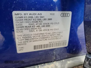 2023 Audi Q5 S line Premium Plus with VIN WA1E2AFY3P2053545, listed as a Copart auction lot 43109325 with 32,686 mi miles and Salvage title. Bid and sale history available at DreamBid. Image 13.