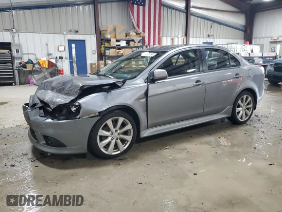 2014 Mitsubishi Lancer GT with VIN JA32U8FW2EU017646, listed as a Copart auction lot 84375994 with 161,022 mi miles and Salvage Title. Bid and sale history available at carsss.com. Image 1.