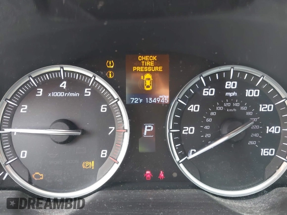 2015 Acura TLX V6 with VIN 19UUB2F39FA009616, listed as a IAAI auction lot 42506133 with 134,945 mi miles and . Bid and sale history available at DreamBid. Image 7.