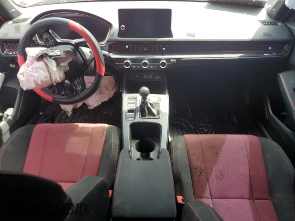2022 Honda Civic Si with VIN 2HGFE1E57NH471282, listed as a Copart auction lot 69811794 with Not Provided miles and Salvage Title. Bid and sale history available at DreamBid. Image 8.