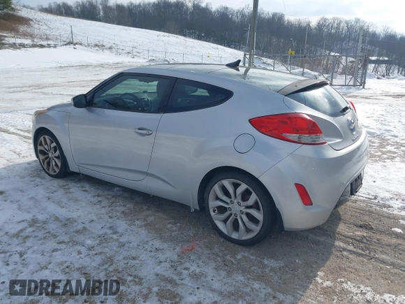 2012 Hyundai Veloster w/Gray Int with VIN KMHTC6AD3CU029042, listed as a IAAI auction lot 41416442 with 109,968 mi miles and . Bid and sale history available at DreamBid. Image 3.