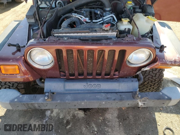 2002 Jeep Wrangler Sahara with VIN 1J4FA59S12P704608, listed as a Copart auction lot 69146504 with 125,920 mi miles and Salvage Title. Bid and sale history available at carsss.com. Image 11.