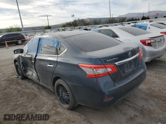 2013 Nissan Sentra SV with VIN 3N1AB7AP7DL726467, listed as a Copart auction lot 87494114 with Not Provided miles and Salvage Title. Bid and sale history available at DreamBid. Image 2.
