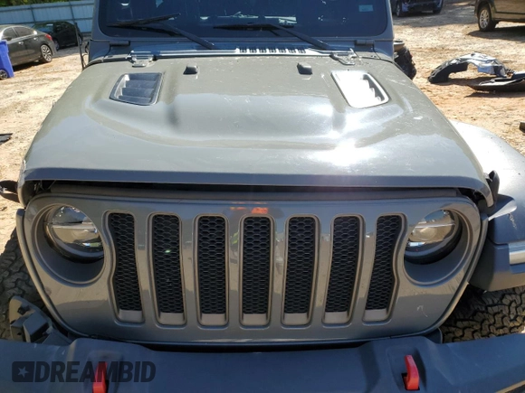 2019 Jeep Wrangler Unlimited Rubicon с VIN 1C4HJXFN9KW507281, выставлен на аукционе Copart как лот 52290005 с пробегом Не указан миль и Списание • Salvage title. История ставок и продаж доступна на DreamBid. Изображение 12.