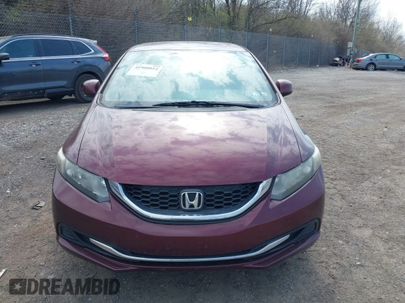2013 Honda Civic LX with VIN 19XFB2F51DE268944, listed as a IAAI auction lot 41900014 with 168,348 mi miles and . Bid and sale history available at DreamBid. Image 13.