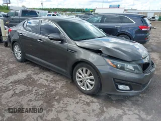 2014 Kia Optima LX with VIN 5XXGM4A78EG329217, listed as a IAAI auction lot 42195004 with 149,722 mi miles and . Bid and sale history available at DreamBid. Image 1.