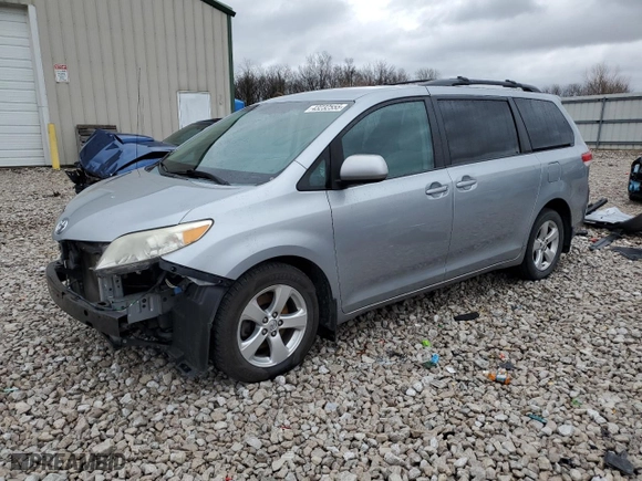 2014 Toyota Sienna LE AAS with VIN 5TDKK3DC2ES433932, listed as a Copart auction lot 43232555 with 232,674 mi miles and Salvage Title. Bid and sale history available at carsss.com. Image 1.