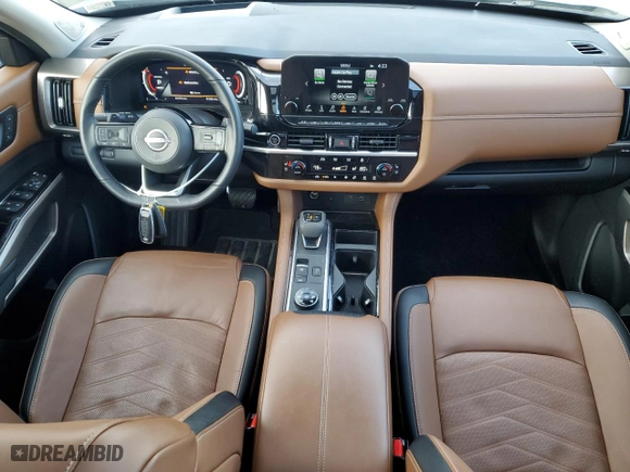 2023 Nissan Pathfinder Platinum with VIN 5N1DR3DK1PC270167, listed as a Copart auction lot 43108355 with 33,778 mi miles and Salvage Title. Bid and sale history available at carsss.com. Image 8.