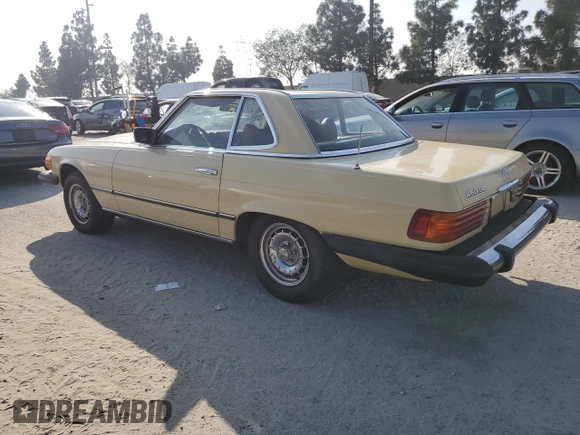 1978 Mercedes-Benz SL with VIN 10704412048026, listed as a Copart auction lot 83472774 with 74,129 mi miles and Clean title. Bid and sale history available at DreamBid. Image 2.