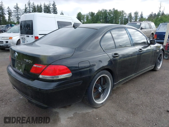 2006 BMW 7 Series 750i with VIN WBAHL83526DT06390, listed as a IAAI auction lot 42246688 with 123,962 mi miles and . Bid and sale history available at DreamBid. Image 4.