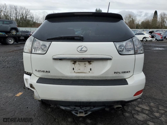 2007 Lexus RX 350 with VIN JTJHK31U372023025, listed as a Copart auction lot 49550205 with 170,157 mi miles and Salvage Title. Bid and sale history available at carsss.com. Image 6.