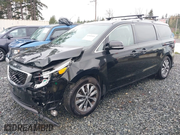 2016 Kia Sedona EX with VIN KNDMC5C11G6160910, listed as a IAAI auction lot 40905404 with 105,523 mi miles. Bid and sale history available at carsss.com. Image 17.