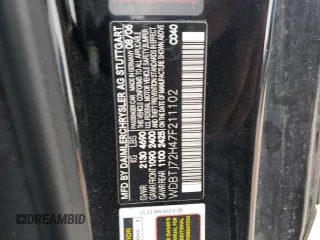 2007 Mercedes-Benz CLK-Class 5.5L with VIN WDBTJ72H47F211102, listed as a Copart auction lot 87902155 with 35,707 mi miles and Salvage Title. Bid and sale history available at carsss.com. Image 12.