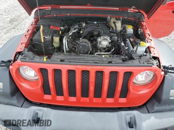 2018 Jeep Wrangler Unlimited Sport с VIN 1C4HJXDG0JW197511, выставлен на аукционе Copart как лот 57361775 с пробегом 95 830 миль миль и Списание • Salvage title. История ставок и продаж доступна на DreamBid. Изображение 12.