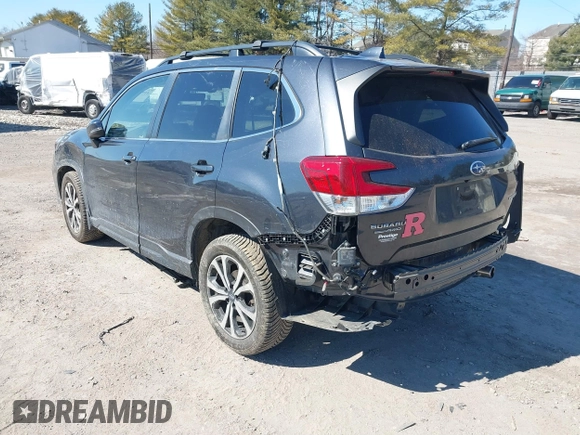 2019 Subaru Forester Limited with VIN JF2SKAUC1KH583794, listed as a IAAI auction lot 41710962 with 61,192 mi miles. Bid and sale history available at carsss.com. Image 3.