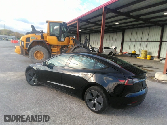 2023 Tesla Model 3 with VIN 5YJ3E1EA8PF626073, listed as a IAAI auction lot 39148336 with 1,551 mi miles and . Bid and sale history available at carsss.com. Image 3.