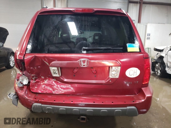 2003 Honda Pilot EX with VIN 2HKYF18553H562314, listed as a Copart auction lot 82416424 with 185,200 mi miles and Salvage Title. Bid and sale history available at DreamBid. Image 6.