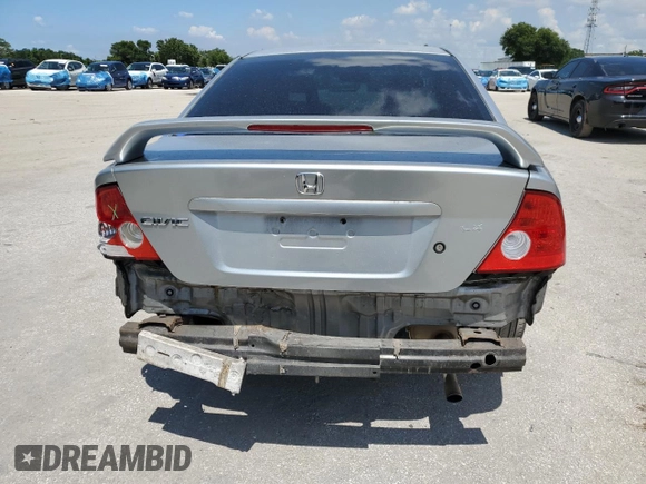 2005 Honda Civic VP with VIN 1HGEM22175L040434, listed as a Copart auction lot 61619605 with 159,962 mi miles and Salvage title. Bid and sale history available at DreamBid. Image 6.