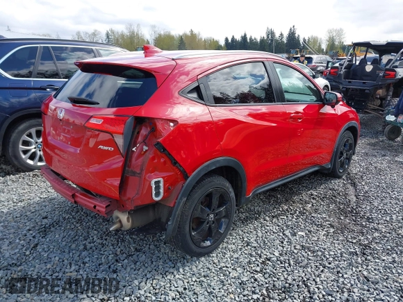 2016 Honda HR-V EX-L w/Navi with VIN 3CZRU6H79GM730152, listed as a IAAI auction lot 42003629 with 82,037 mi miles. Bid and sale history available at carsss.com. Image 4.