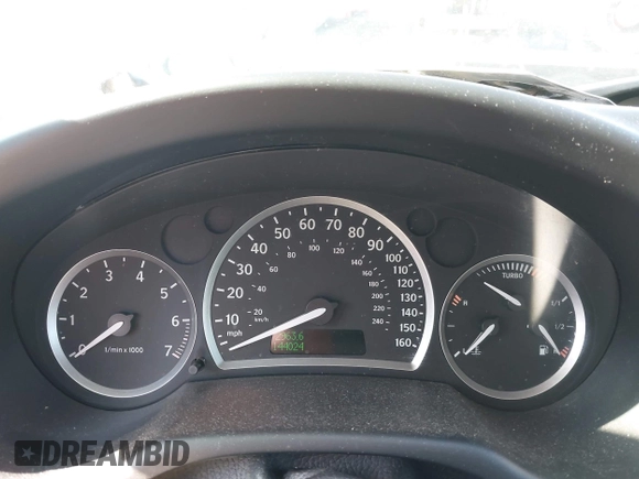2006 Saab 9-3 with VIN YS3FD49Y861130134, listed as a IAAI auction lot 41983718 with 144,024 mi miles. Bid and sale history available at carsss.com. Image 7.