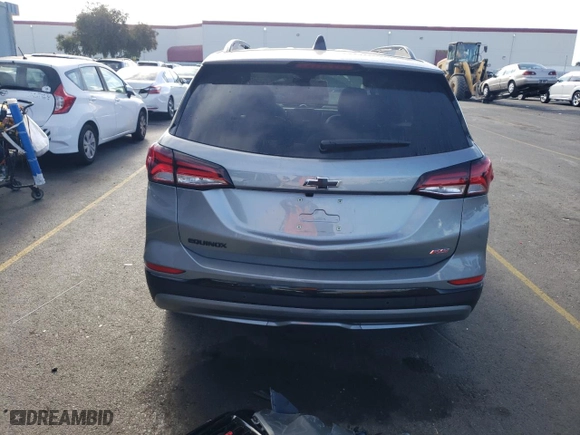 2024 Chevrolet Equinox RS with VIN 3GNAXMEG8RS235949, listed as a Copart auction lot 76838814 with 2,170 mi miles and Salvage Title. Bid and sale history available at carsss.com. Image 6.